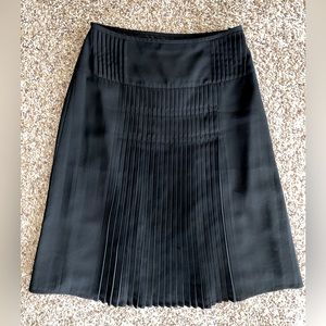 Miss K Black pleated skirts A-line Lined Women's size XS